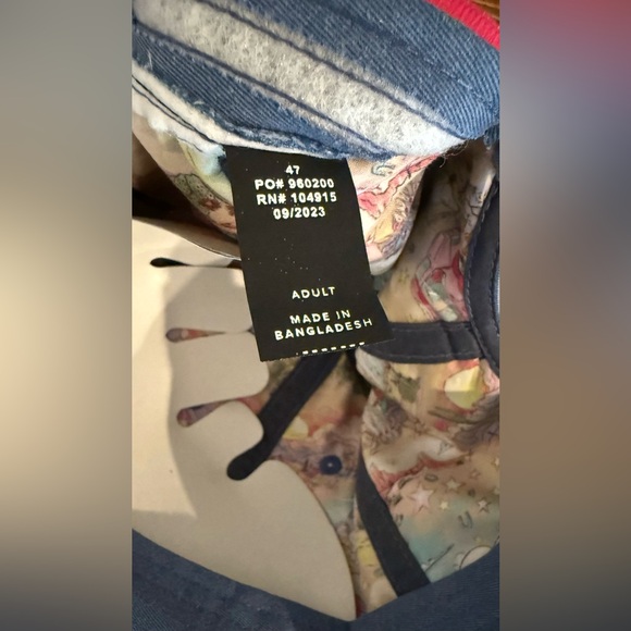 Wrangler Barbie Embroidered Snapback Adult Blue Washed Denim Hat NWT - Picture 7 of 9